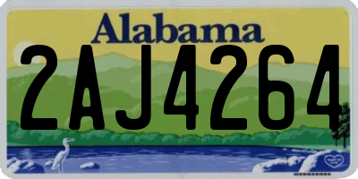 AL license plate 2AJ4264
