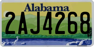 AL license plate 2AJ4268