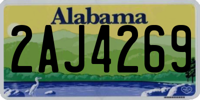 AL license plate 2AJ4269