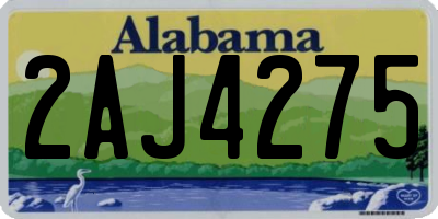 AL license plate 2AJ4275