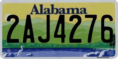 AL license plate 2AJ4276