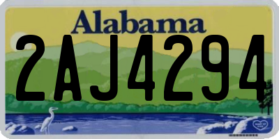 AL license plate 2AJ4294