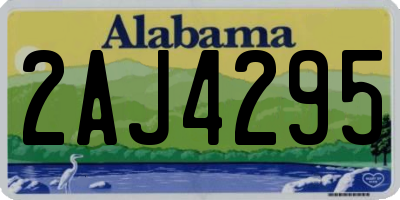AL license plate 2AJ4295