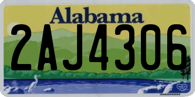 AL license plate 2AJ4306