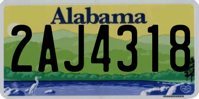 AL license plate 2AJ4318