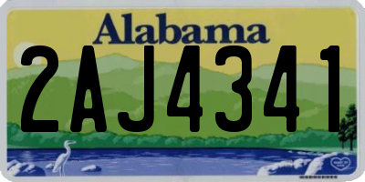 AL license plate 2AJ4341
