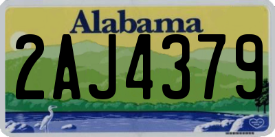 AL license plate 2AJ4379