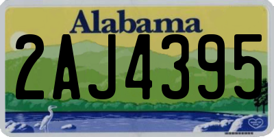 AL license plate 2AJ4395