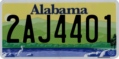 AL license plate 2AJ4401