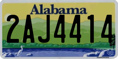 AL license plate 2AJ4414