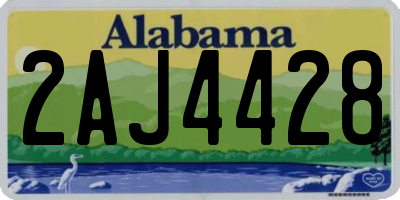 AL license plate 2AJ4428