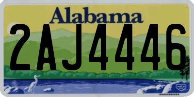 AL license plate 2AJ4446