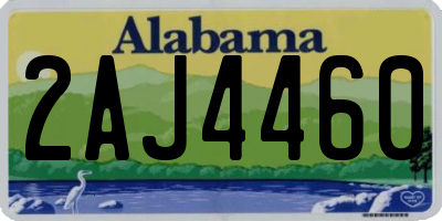 AL license plate 2AJ4460