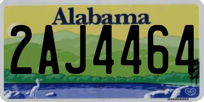 AL license plate 2AJ4464