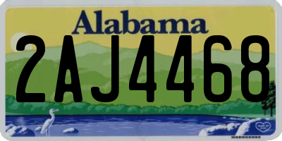 AL license plate 2AJ4468