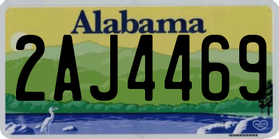 AL license plate 2AJ4469