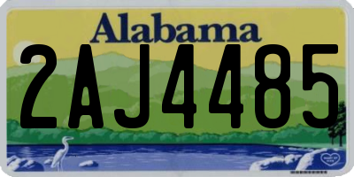 AL license plate 2AJ4485
