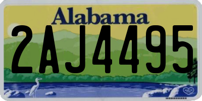 AL license plate 2AJ4495