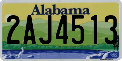 AL license plate 2AJ4513