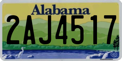 AL license plate 2AJ4517