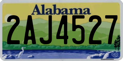 AL license plate 2AJ4527