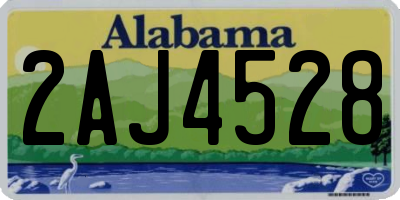 AL license plate 2AJ4528