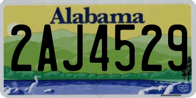 AL license plate 2AJ4529