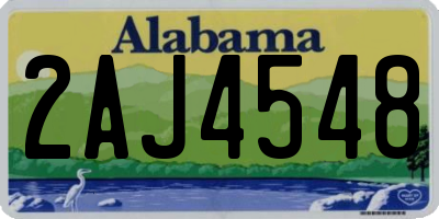 AL license plate 2AJ4548