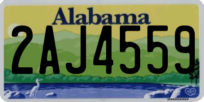 AL license plate 2AJ4559