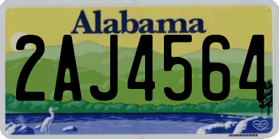 AL license plate 2AJ4564