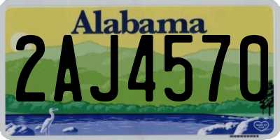 AL license plate 2AJ4570