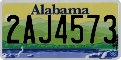 AL license plate 2AJ4573