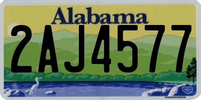 AL license plate 2AJ4577
