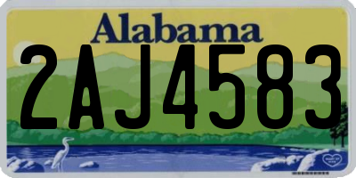 AL license plate 2AJ4583