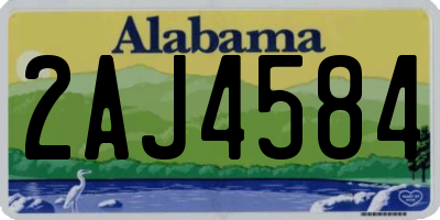 AL license plate 2AJ4584