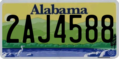 AL license plate 2AJ4588