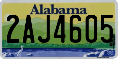 AL license plate 2AJ4605