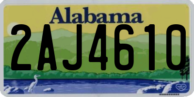 AL license plate 2AJ4610
