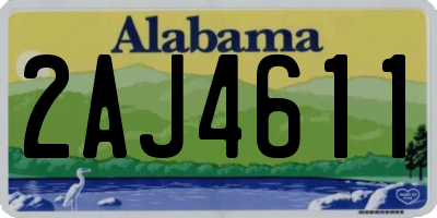 AL license plate 2AJ4611