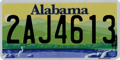 AL license plate 2AJ4613