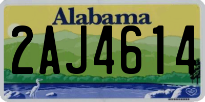 AL license plate 2AJ4614