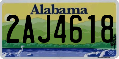 AL license plate 2AJ4618