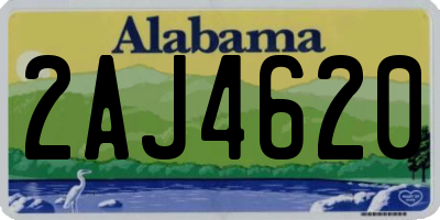 AL license plate 2AJ4620