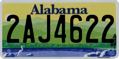 AL license plate 2AJ4622