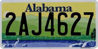 AL license plate 2AJ4627