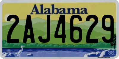 AL license plate 2AJ4629