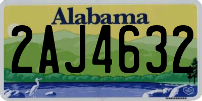 AL license plate 2AJ4632