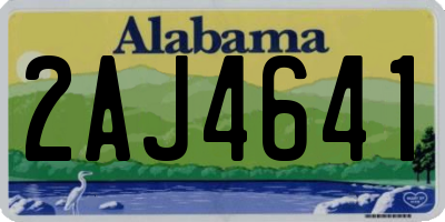 AL license plate 2AJ4641