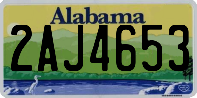 AL license plate 2AJ4653