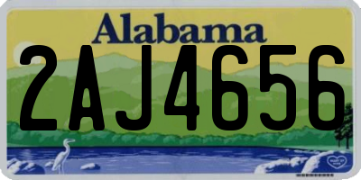 AL license plate 2AJ4656